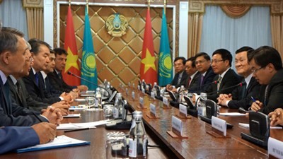 President Sang wraps up visit to Kazakhstan - ảnh 1